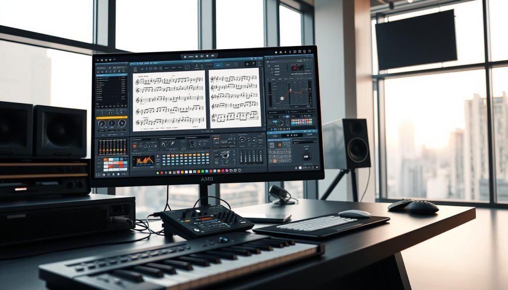 AIVA music composition interface