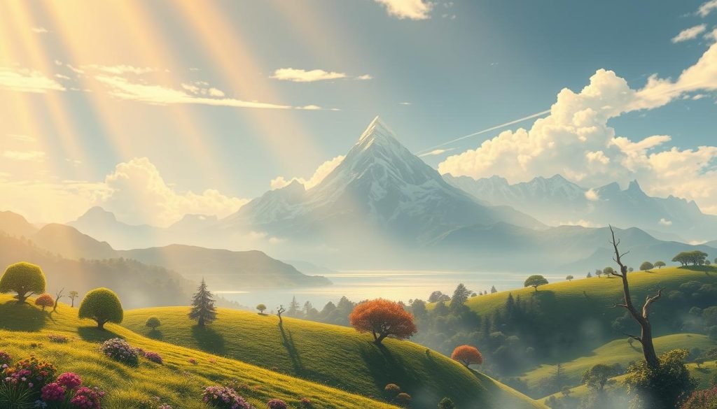 Ghibli landscapes generated by Midjourney