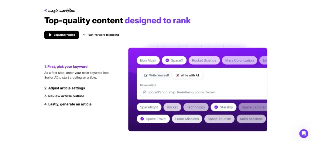 Surfer SEO AI SEO Tools