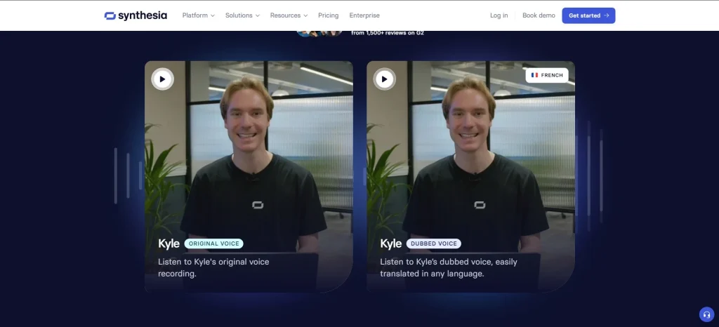 Synthesia AI Video Generation with Realistic Dubbing